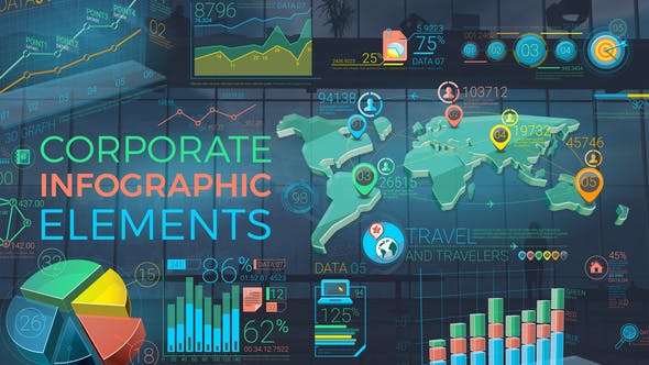 Colorful Corporate Infographic Elements