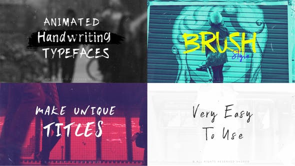 Brush-Animated Handwritten Typefaces