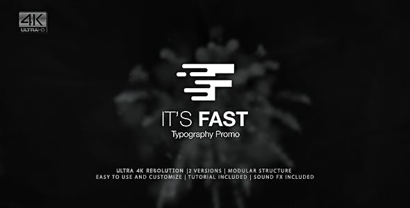 It's Fast - Typography Promo