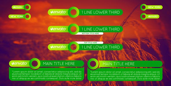 Colorful Lower Thirds Pack