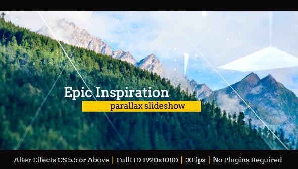 Epic Inspiration Parallax Slideshow