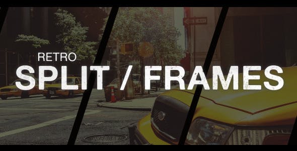 Retro Split Frames Slideshow