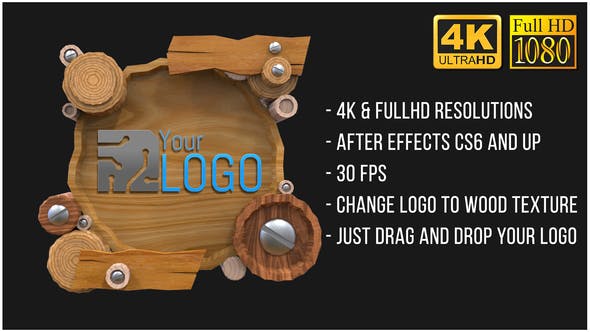 Wooden Logo (AfterFX)
