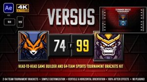 Download VERSUS Head-to-Head Team Matchups & Sports Tournament Bracket Kit – Videohive