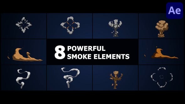 Download Powerful Smoke Elements | After Effects – Videohive