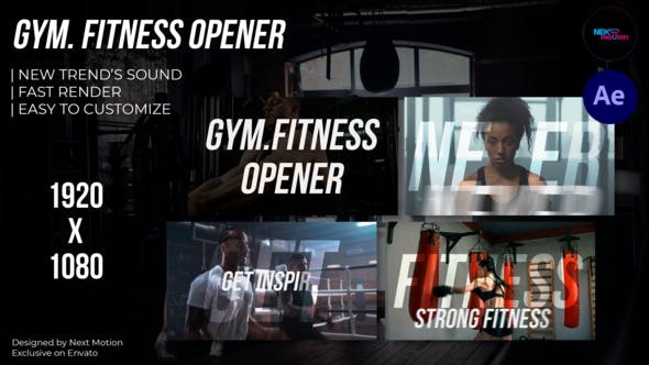 Download Gym Fitness Opener – Videohive