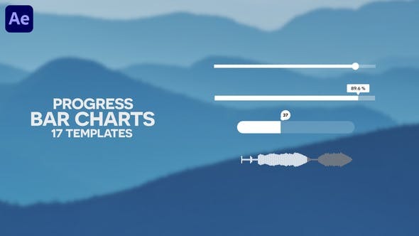 Download 17 Progress Bar Charts | Infographics Pack – Videohive