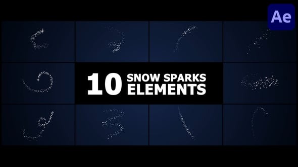 Download Snow Sparks Elements | After Effects – Videohive