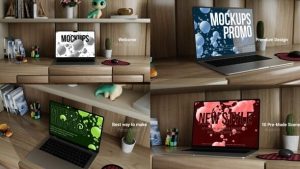 Minimal Macbook Mockups Promo