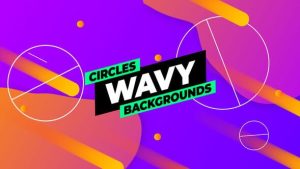 Circles Wavy Gradient Backgrounds