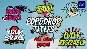 Pop & Drop Comic Style Titles