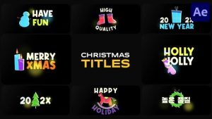 Christmas Titles for After Effects