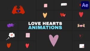 Love Hearts Animations | After Effects