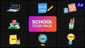 School Titles Pack for After Effects