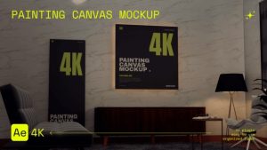 Painting Canvas Mockup