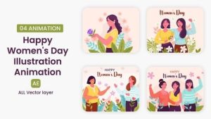 Happy Women’s Day Illustration Scene