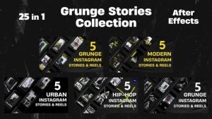Grunge Instagram Stories Collection 25in1