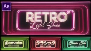 Retro Neon Light Logo