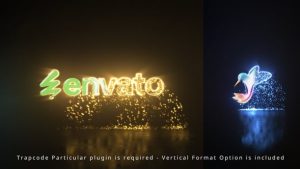 Falling Down Particles Logo Reveal