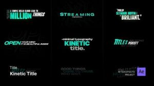 Title – Kinetic Titles After Effects Template