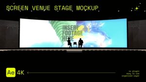 Screen Venue Stage Mockup
