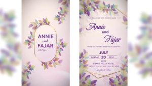 Save the date invitation card