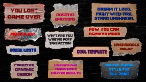 Ripped Paper Tape Titles