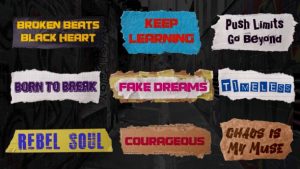 Ripped Paper Tape Titles Vol.2