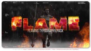 Flaming Typography Pack