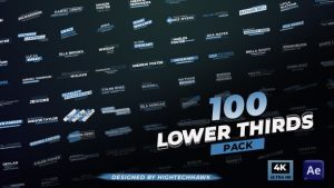 100 Lower Thirds Pack