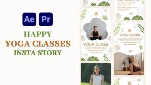 Yoga classes Instagram Story