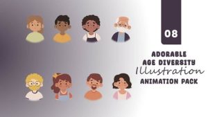 Adorable Age Diversity Characters Pack