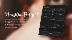 Animated Typeface – Brasilia Delight
