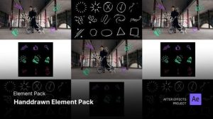 Element Pack – Handdrawn Element Pack After Effects Template